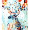 Ciervo con Flores de Primavera - Pintar por Números