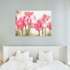 Flores - Tulipanes rosados - Pintura por numeros
