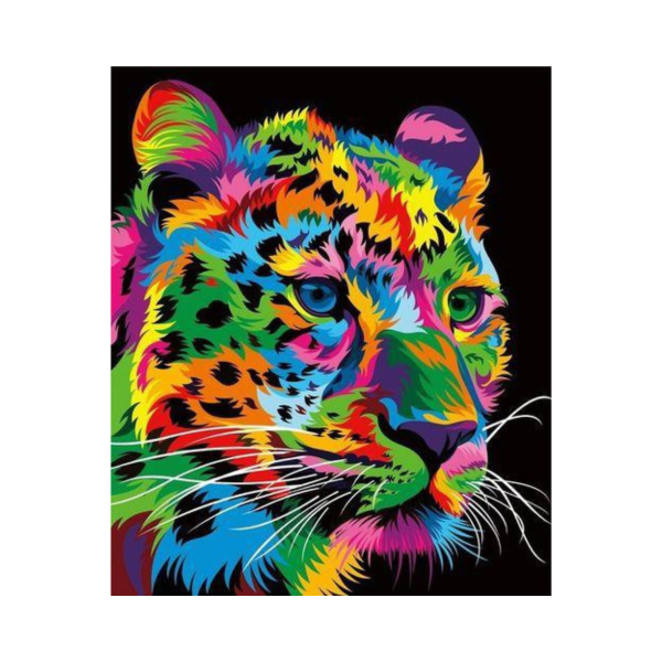 Leopardo-de-colores-pintura-por-numeros