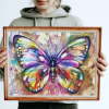 Mariposa Pintura por Diamantes: Kit Todo en Uno con Herramientas de Alta Calidad